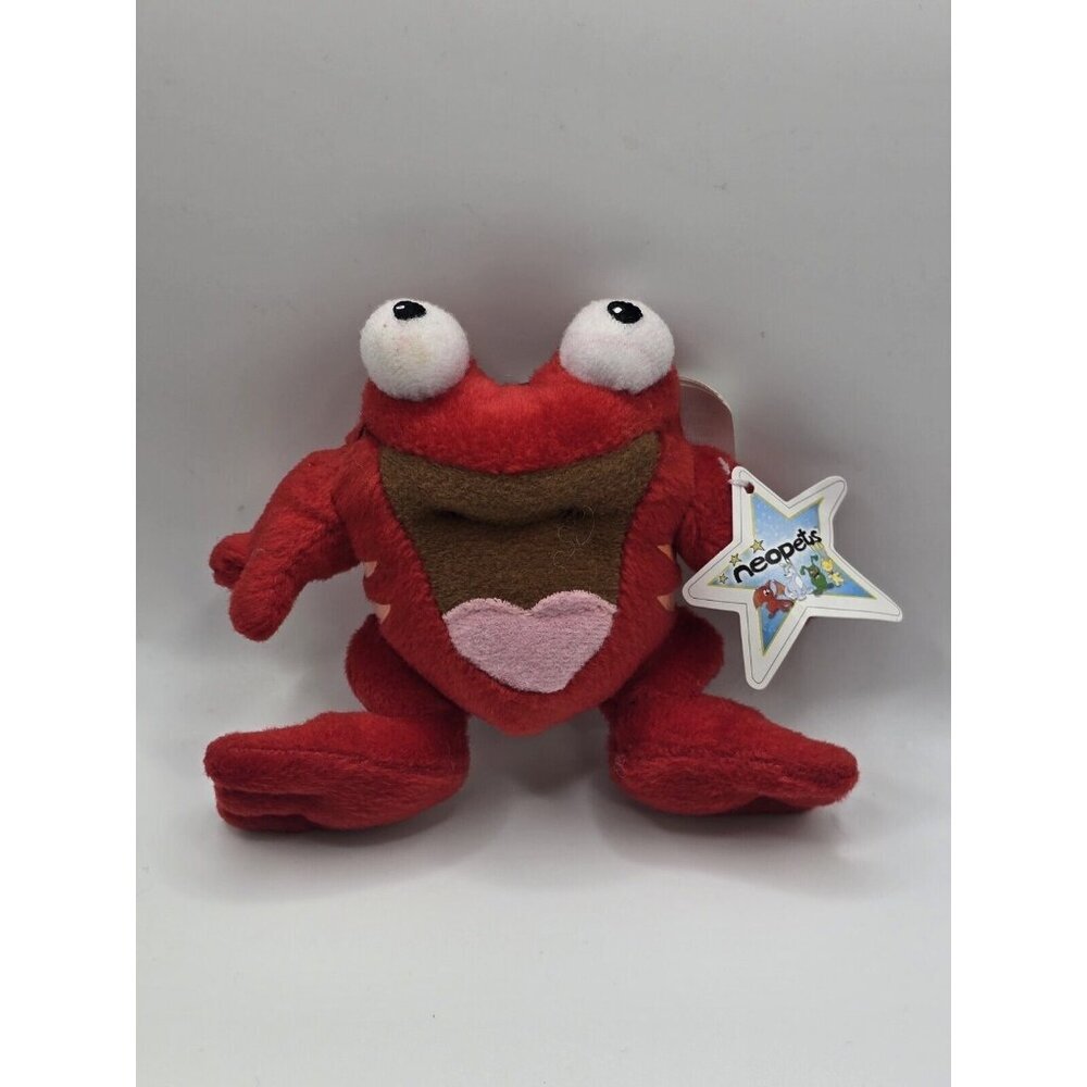 2004 McDonald's Neopets Red Quiggle Plushie Happy Meal Toy